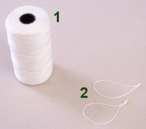 Knaptråd Nylon - Flettet